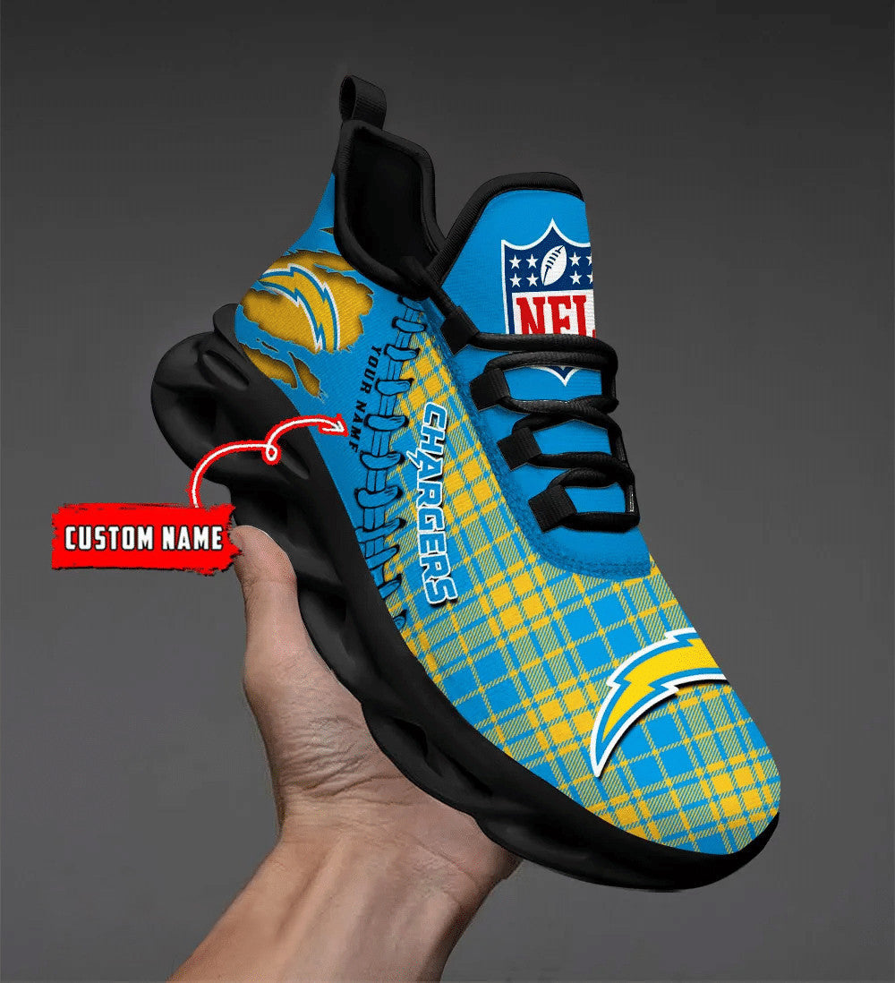 Los Angeles Chargers Personalized Yezy Running Sneakers SPD292