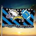 Los Angeles Chargers Personalized Flag 80