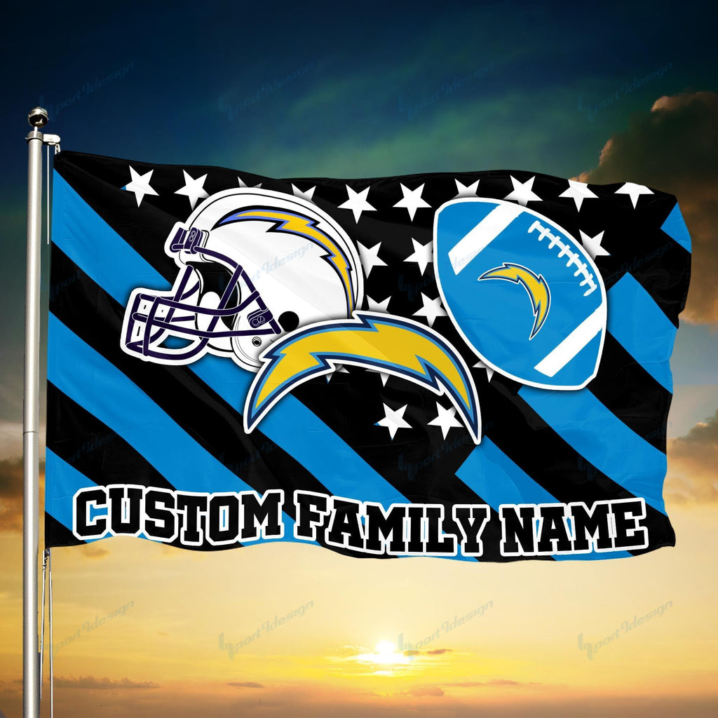 Los Angeles Chargers Personalized Flag 80