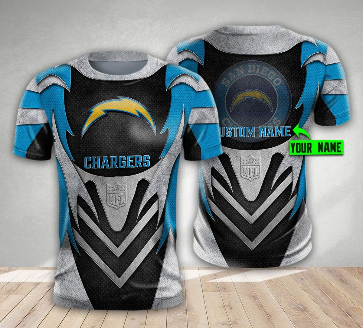 Los Angeles Chargers Personalized All Over Printed 469