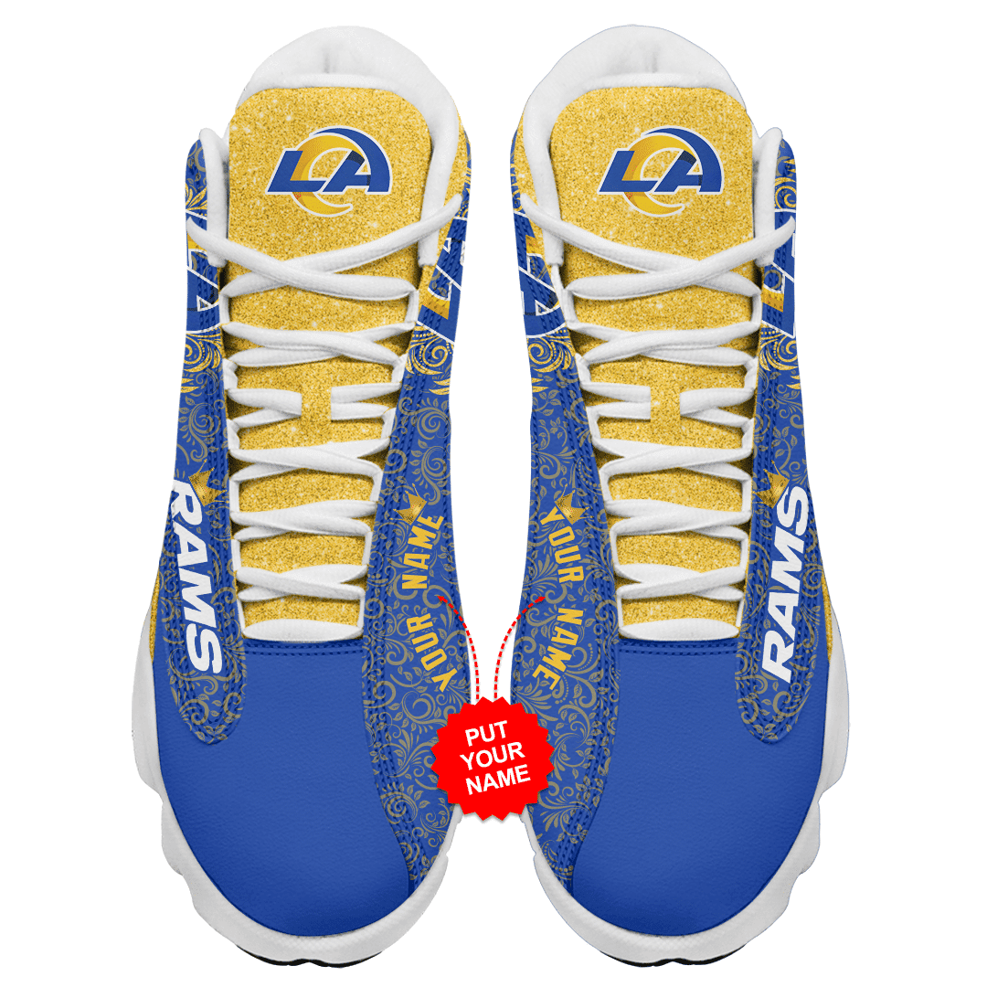 Los Angeles Rams Personalized AJD13 Sneakers 1071