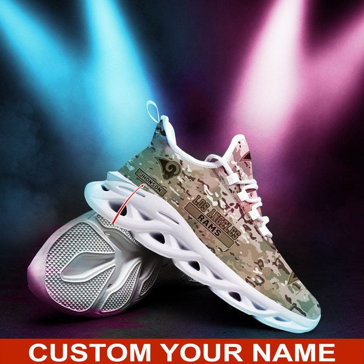 Los Angeles Rams Personalized Yezy Running Sneakers 408