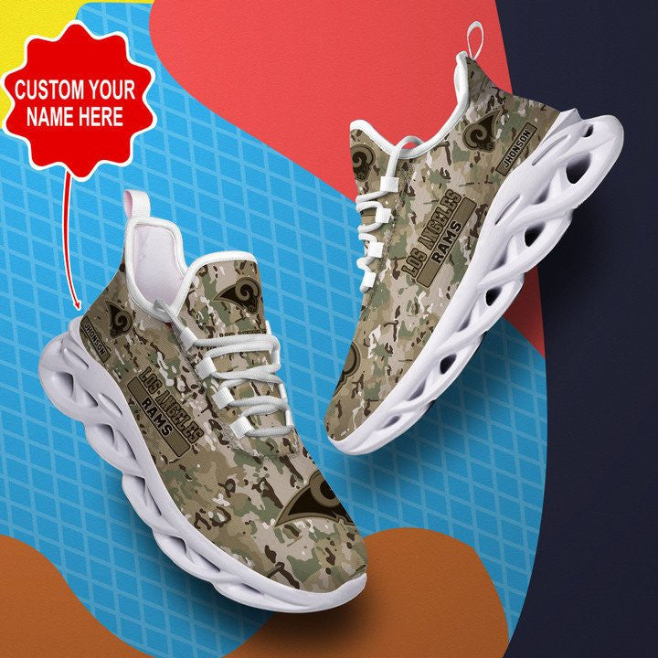 Los Angeles Rams Personalized Yezy Running Sneakers 408