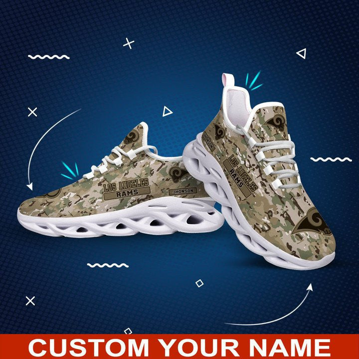 Los Angeles Rams Personalized Yezy Running Sneakers 408