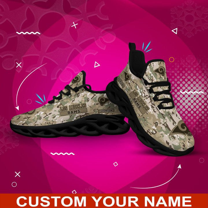 Los Angeles Rams Personalized Yezy Running Sneakers 408