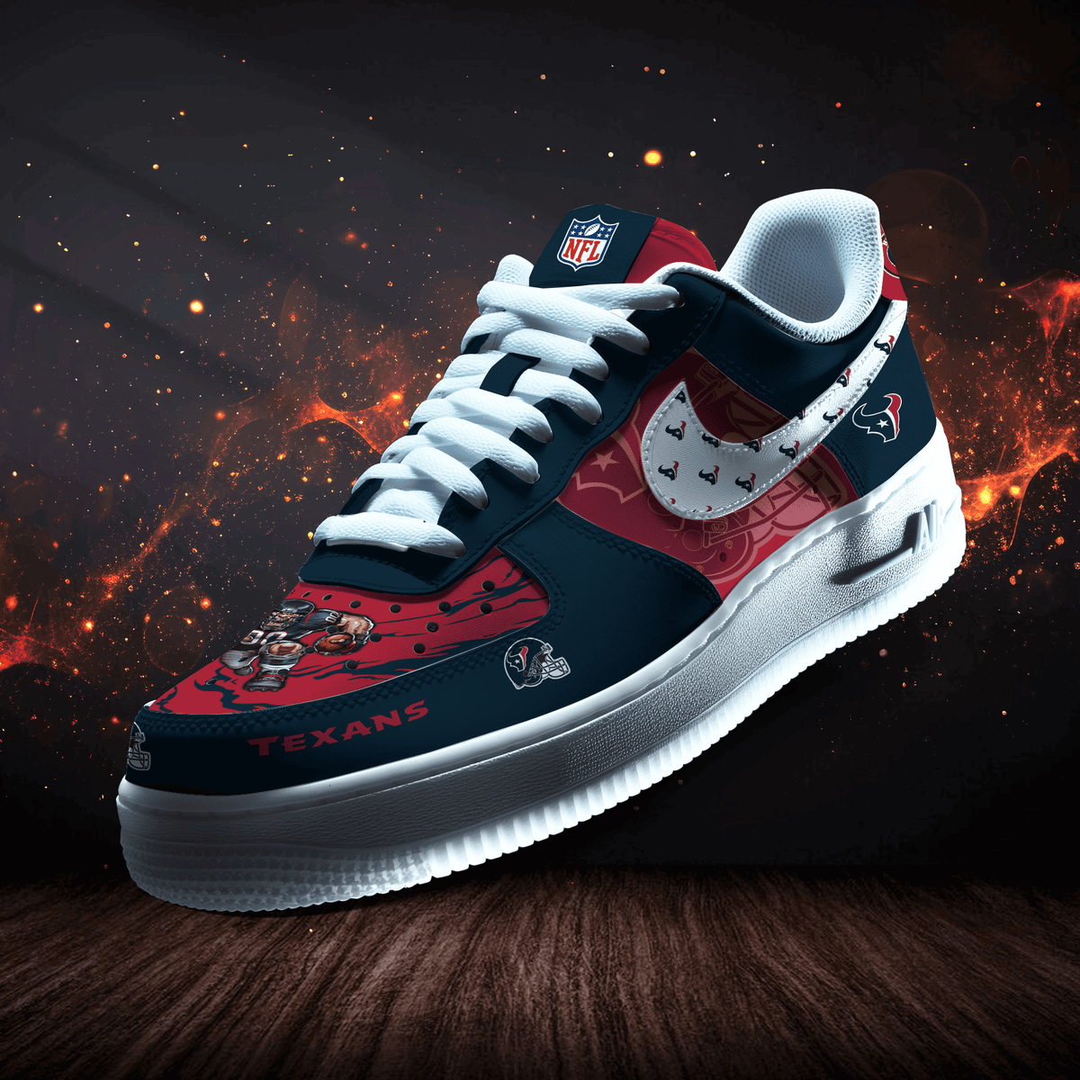 Houston Texans | New Collection Trending Air Force 1 Mascot