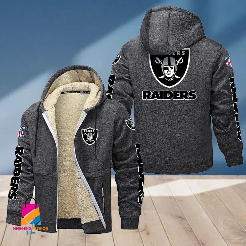 Las Vegas Raiders Multicolor Thickened Zipper Hoodies ANZTZH017