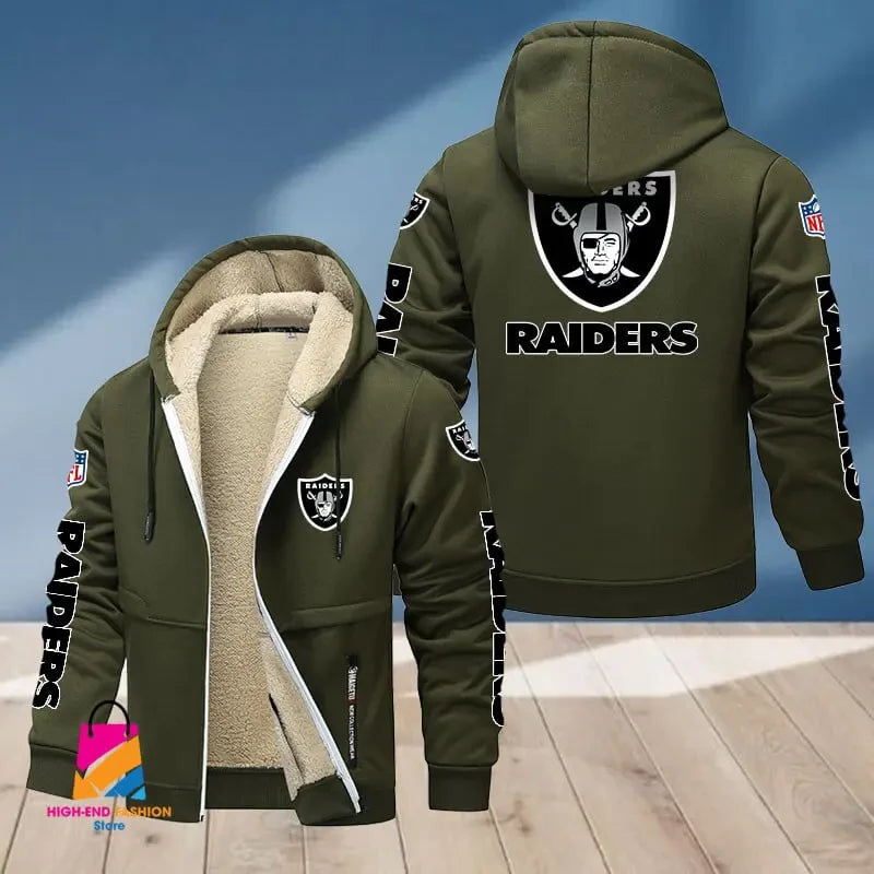 Las Vegas Raiders Multicolor Thickened Zipper Hoodies ANZTZH017