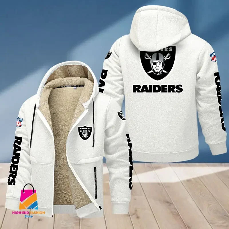 Las Vegas Raiders Multicolor Thickened Zipper Hoodies ANZTZH017