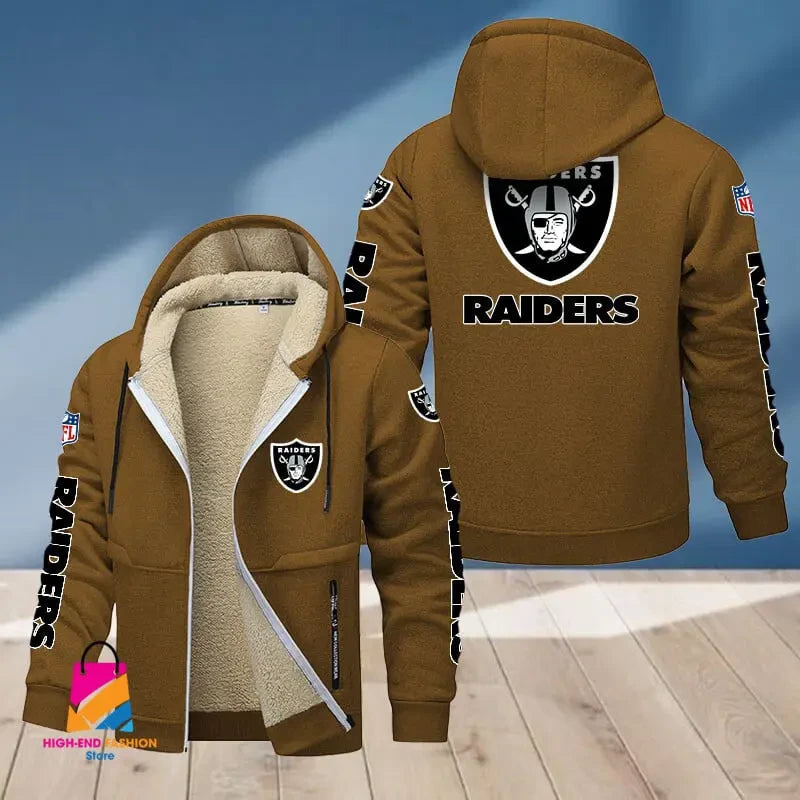 Las Vegas Raiders Multicolor Thickened Zipper Hoodies ANZTZH017