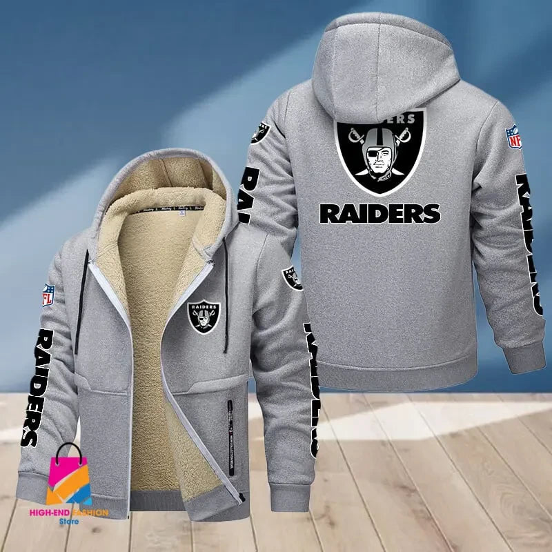 Las Vegas Raiders Multicolor Thickened Zipper Hoodies ANZTZH017