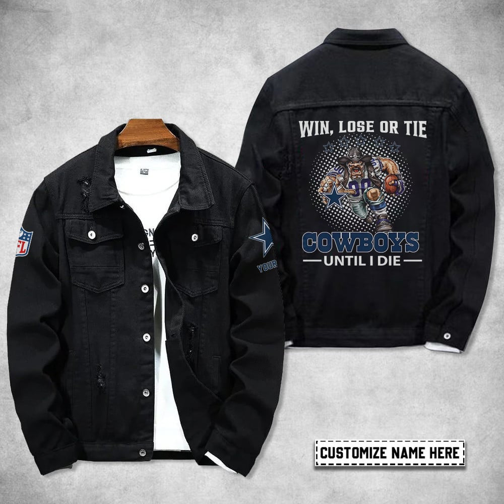 Dallas Cowboys Personalized Premium Denim Jacket S9DJ047