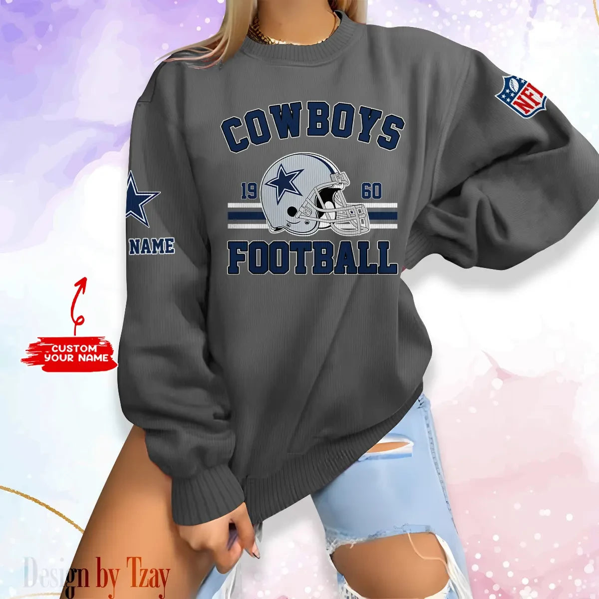 Dallas Cowboys Personalized Fashion Design New Woolen Sweater  BGSWT225