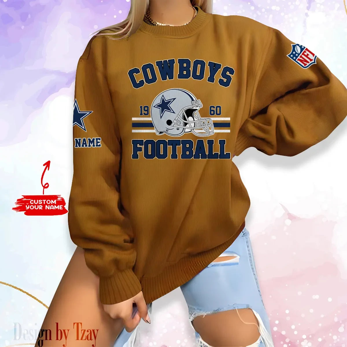 Dallas Cowboys Personalized Fashion Design New Woolen Sweater  BGSWT225