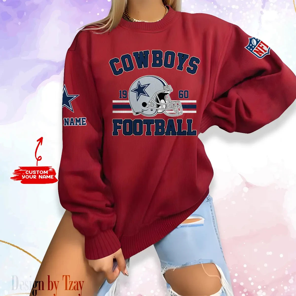 Dallas Cowboys Personalized Fashion Design New Woolen Sweater  BGSWT225