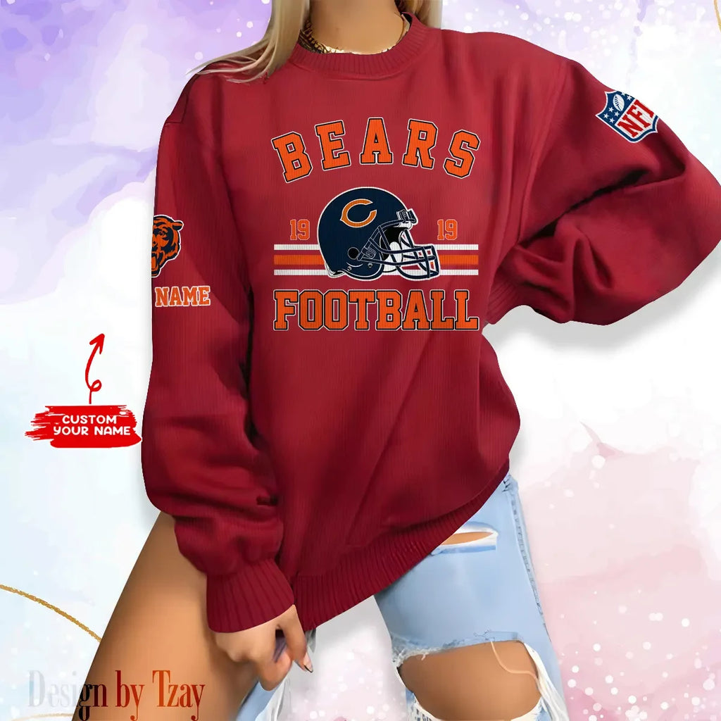 Chicago Bears Personalized Fashion Design New Woolen Sweater  BGSWT222