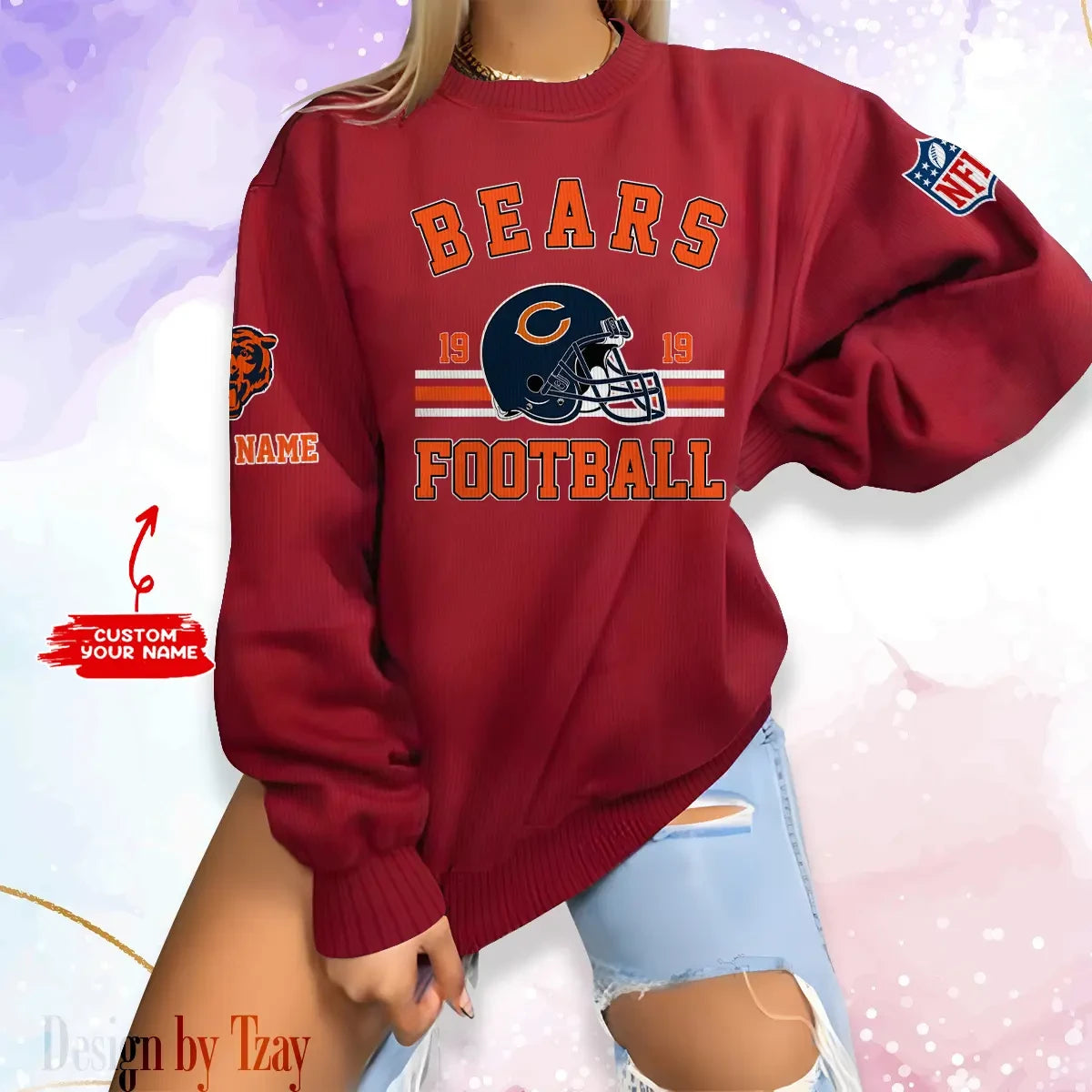 Chicago Bears Personalized Fashion Design New Woolen Sweater  BGSWT222