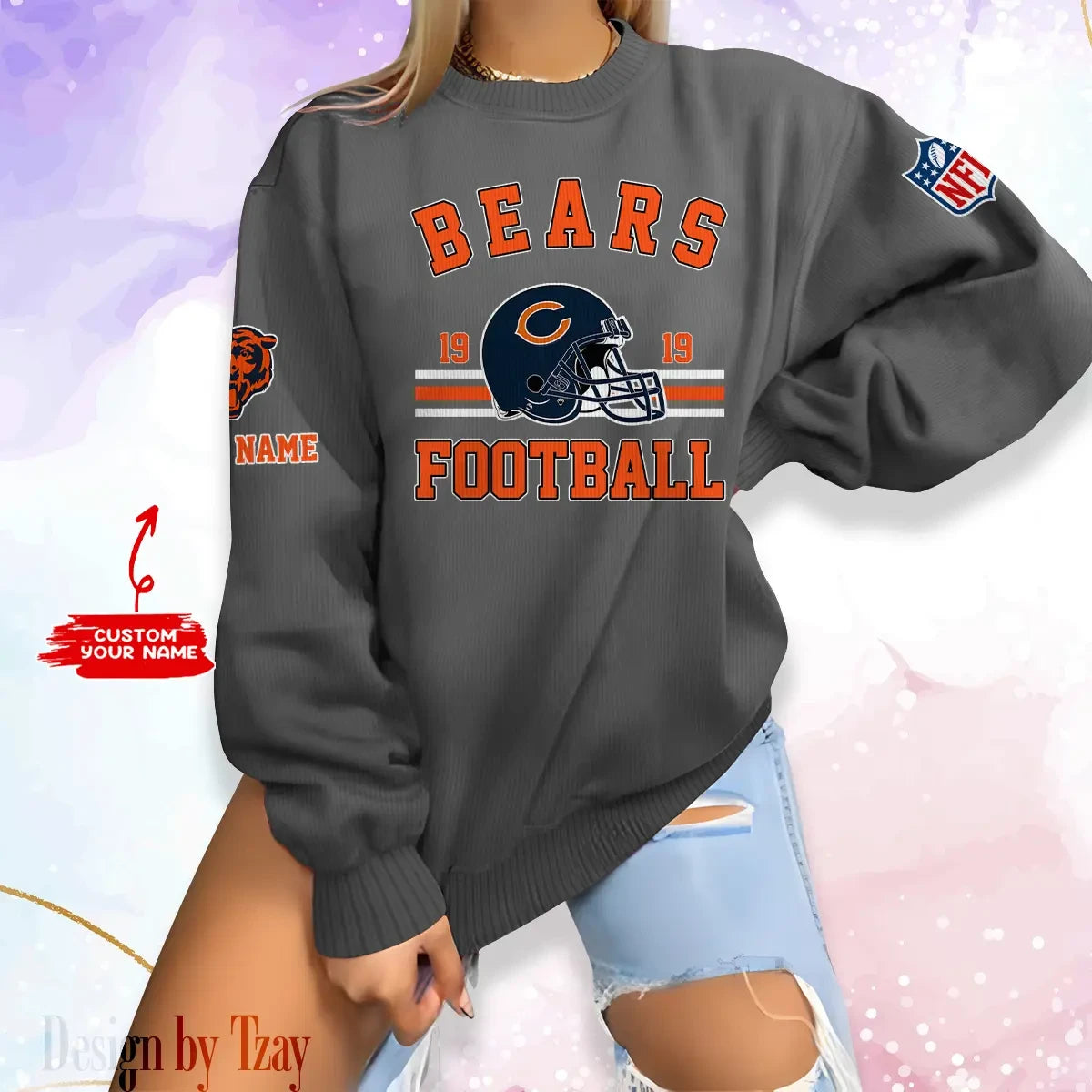 Chicago Bears Personalized Fashion Design New Woolen Sweater  BGSWT222