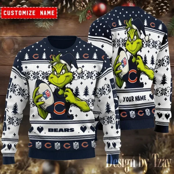 Chicago Bears Christmas Woolen Sweater BGSWT682