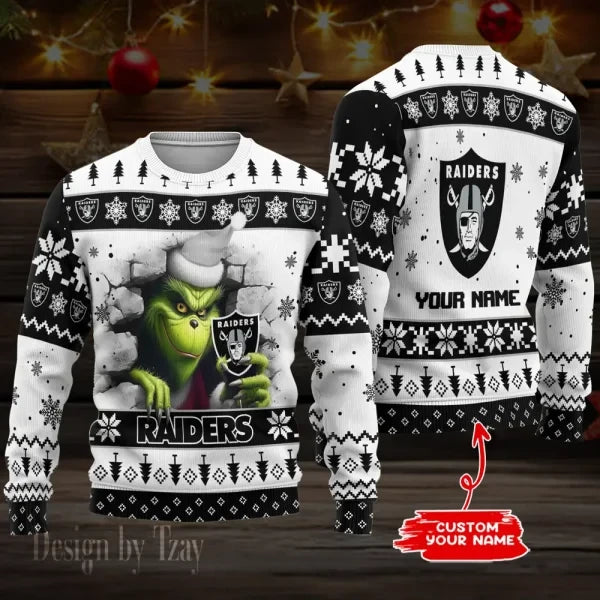 Las Vegas Raiders Ugly Christmas Woolen Sweaters BGSWT784