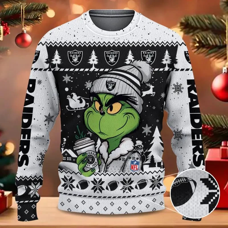 SPTBGSWT361-Las Vegas Raiders Christmas Woolen Sweater