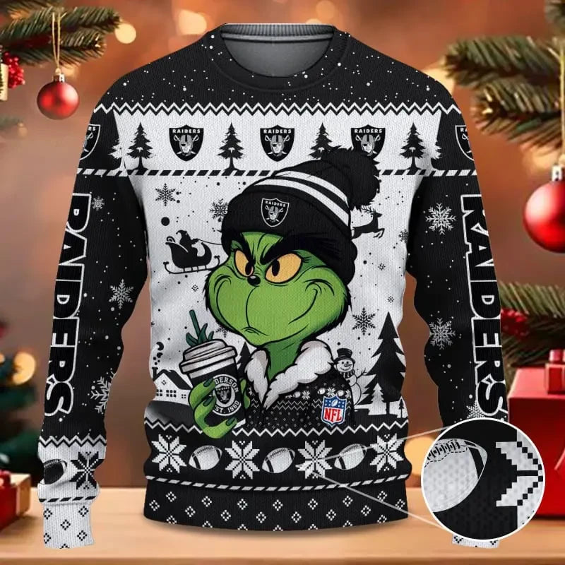 SPTBGSWT361-Las Vegas Raiders Christmas Woolen Sweater