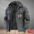 New Orleans Saints Men's Casual Padded Jacket Hooded Trending 2026 SPTPJH184