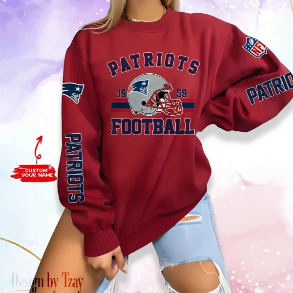 New England Patriots Personalized Fashion Design New Woolen Sweater BGSWT238