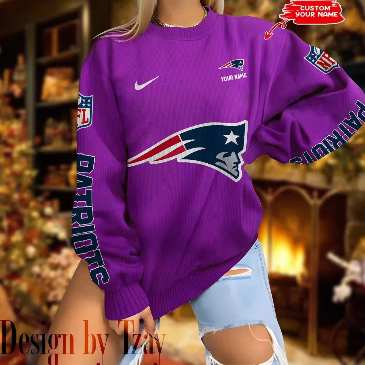 New England Patriots New Woolen Sweater BGSWT206