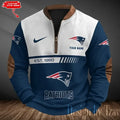 New England Patriots Men's Vintage Zipper Stand Collar Sweatshirt S9MPZNS323