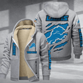 Detroit Lions DMTZ0364 Premium Thick Zip-Up Hoodie