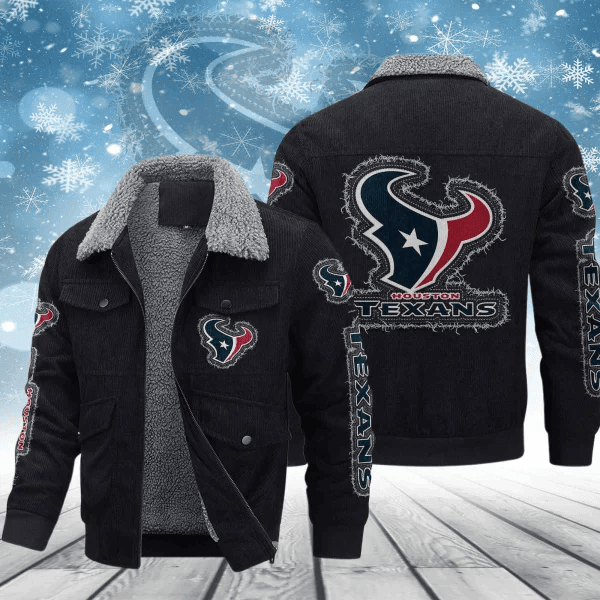 Houston Texans Men's Thickened Corduroy Jacket ANZVITCJ013 ( SIZE M - 8 XL )