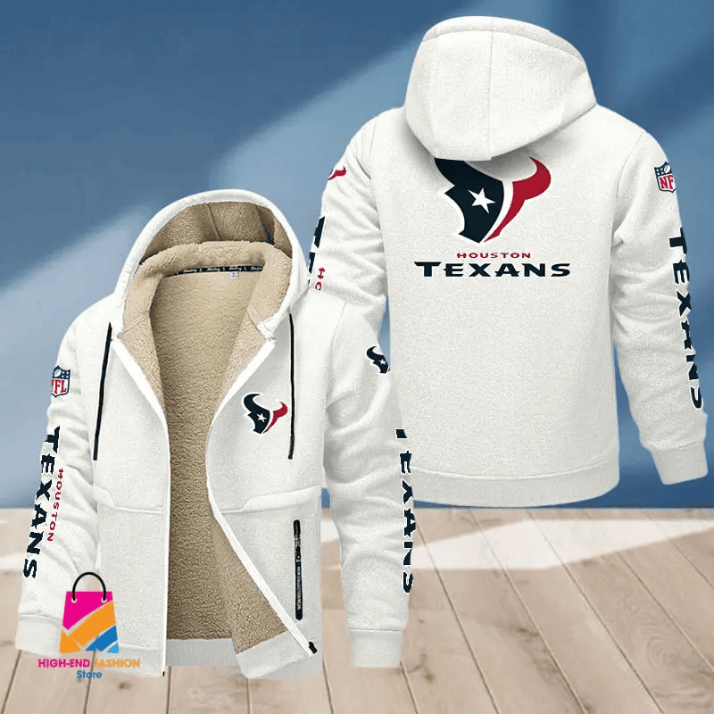 Houston Texans Multicolor Premium Thick Zip-Up Hoodie ANZTZH013