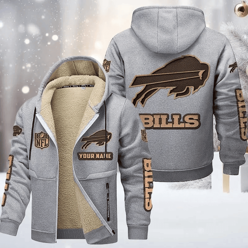 Buffalo Bills DMTZ0841 Premium Sherpa-Lined Winter Hoodie – Personalized Edition