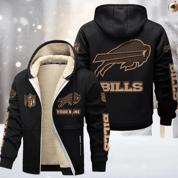 Buffalo Bills DMTZ0841 Premium Sherpa-Lined Winter Hoodie – Personalized Edition