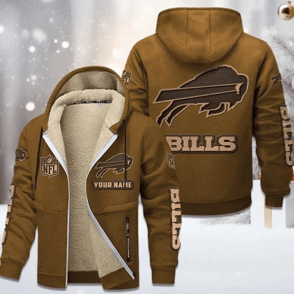Buffalo Bills DMTZ0841 Premium Sherpa-Lined Winter Hoodie – Personalized Edition