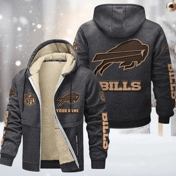 Buffalo Bills DMTZ0841 Premium Sherpa-Lined Winter Hoodie – Personalized Edition