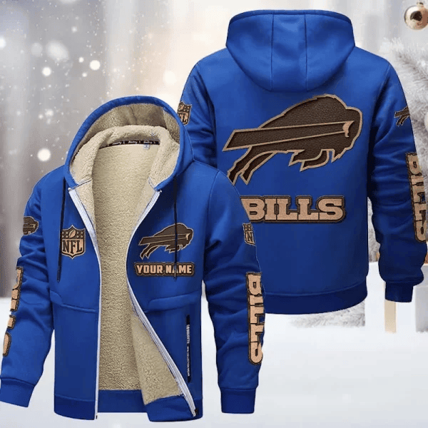Buffalo Bills DMTZ0841 Premium Sherpa-Lined Winter Hoodie – Personalized Edition