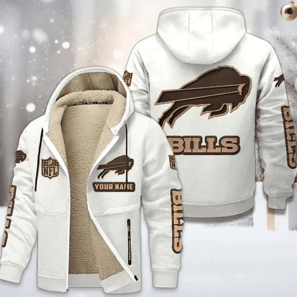 Buffalo Bills DMTZ0841 Premium Sherpa-Lined Winter Hoodie – Personalized Edition