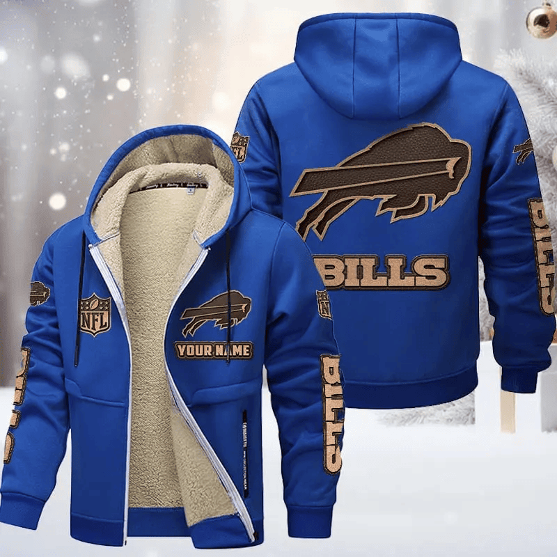 Buffalo Bills DMTZ0841 Premium Sherpa-Lined Winter Hoodie – Personalized Edition