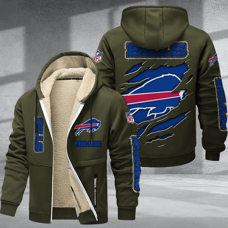 Buffalo Bills DMTZ0357 Thickened Zipper Hoodies