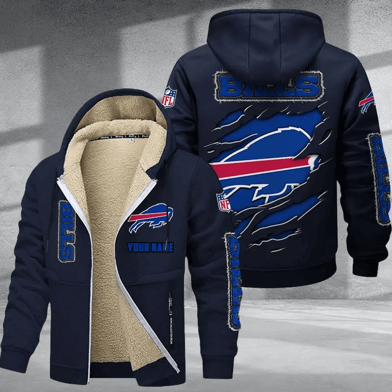Buffalo Bills DMTZ0357 Thickened Zipper Hoodies