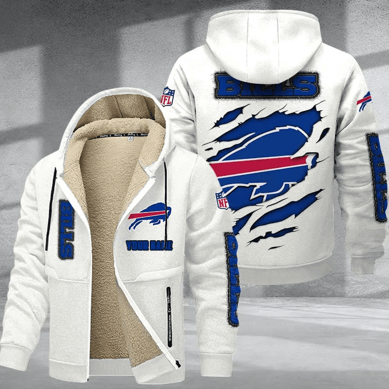 Buffalo Bills DMTZ0357 Thickened Zipper Hoodies