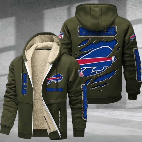 Buffalo Bills DMTZ0357 Thickened Zipper Hoodies