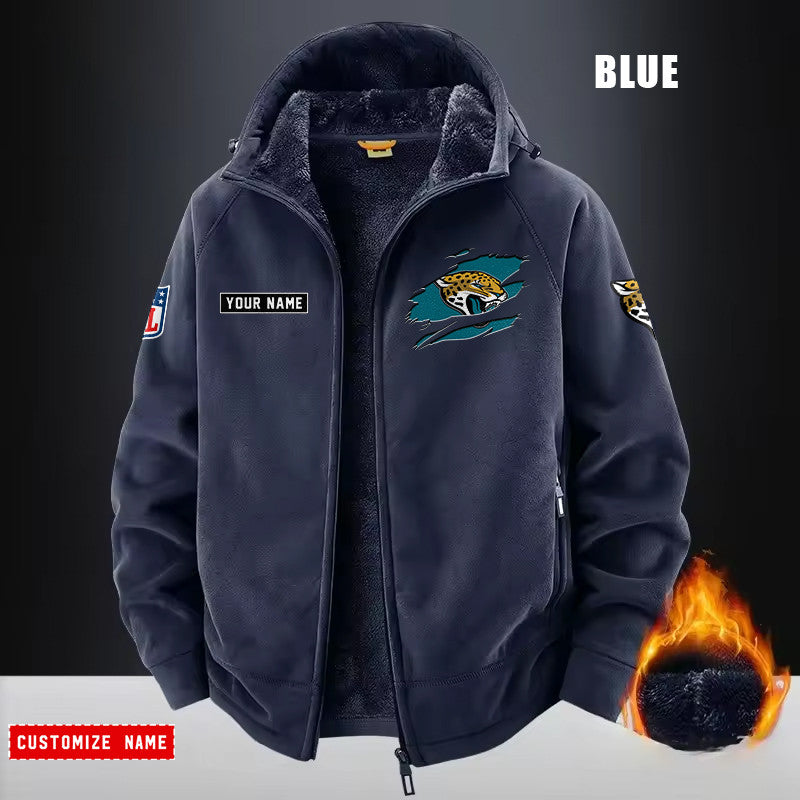 Jacksonville Jaguars Fleece Fashion Hooded Jacket Outdoor SPTFFHJ047