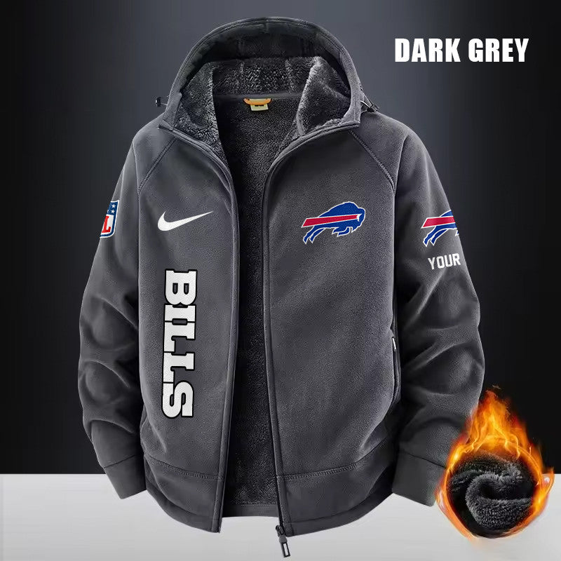 Buffalo Bills Fleece Fashion Hooded Jacket Outdoor SPTFFHJ068
