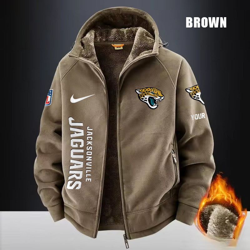 Jacksonville Jaguars Fleece Fashion Hooded Jacket Outdoor SPTFFHJ079