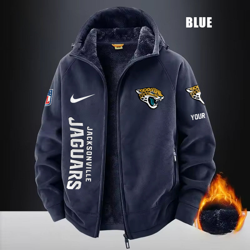 Jacksonville Jaguars Fleece Fashion Hooded Jacket Outdoor SPTFFHJ079