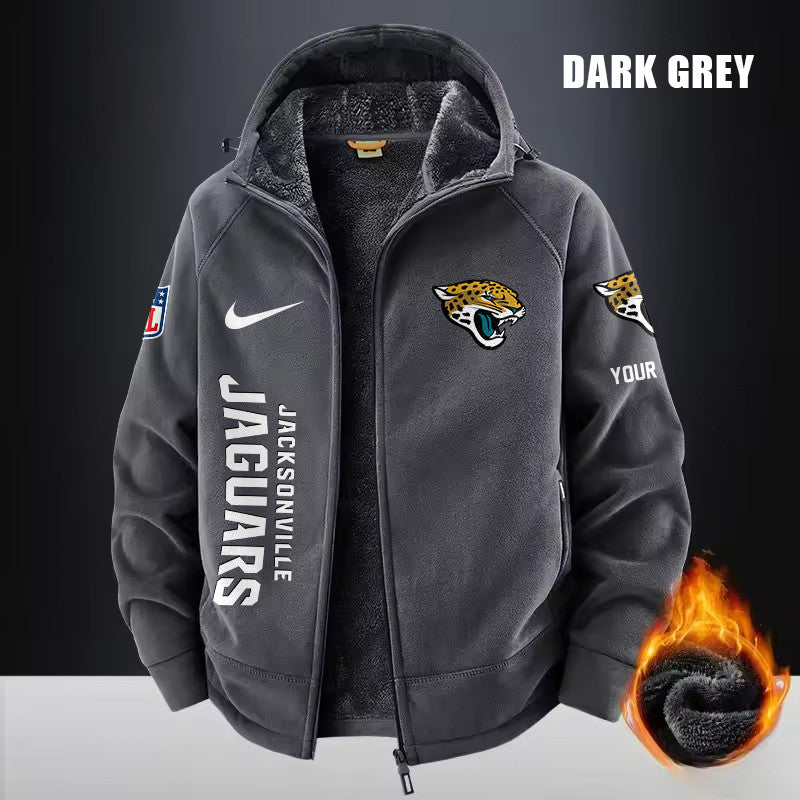Jacksonville Jaguars Fleece Fashion Hooded Jacket Outdoor SPTFFHJ079