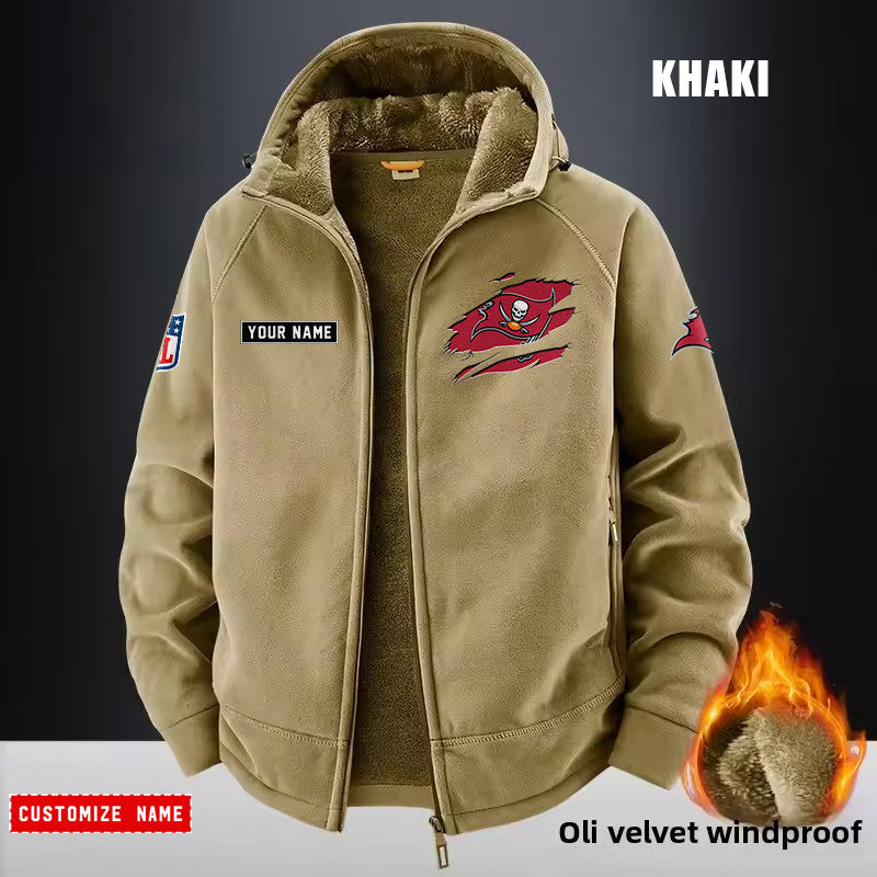 Tampa Bay Buccaneers Fleece Fashion Hooded Jacket Outdoor SPTFFHJ062
